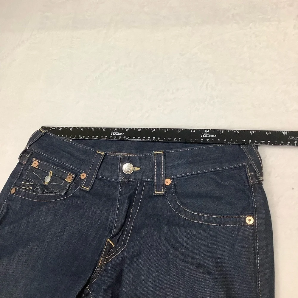True Religion Men’s Ricky Straight Jeans Dark Wash Size 32 x 34